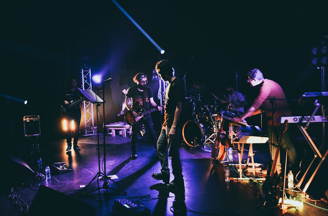 musician performing on stage