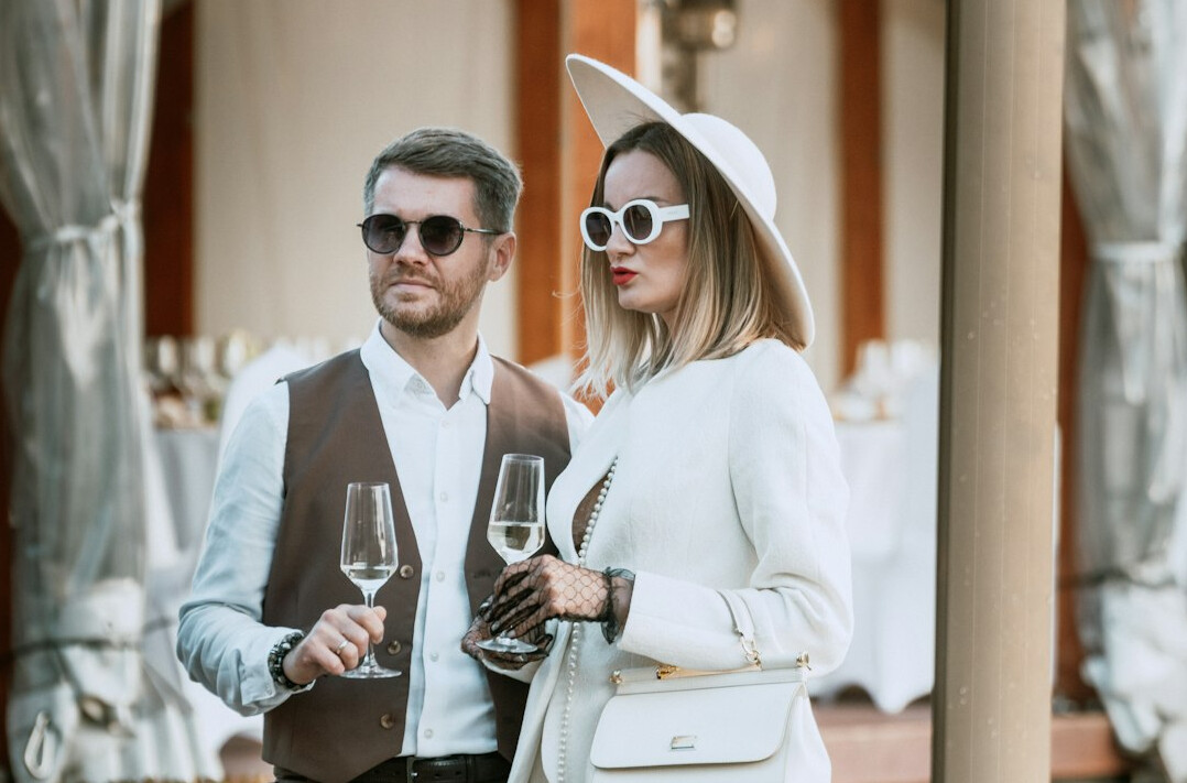 couple at luxury party