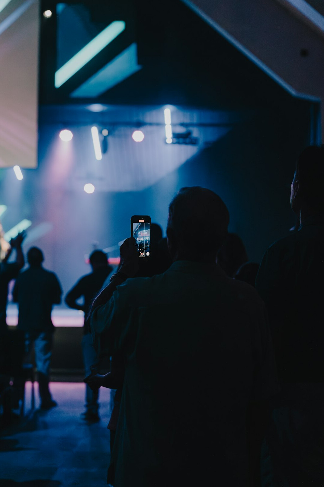 Photographers with cameras at an event